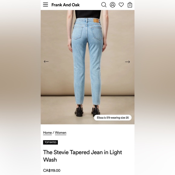 Frank & Oak Stevie Jeans - Picture 2 of 8